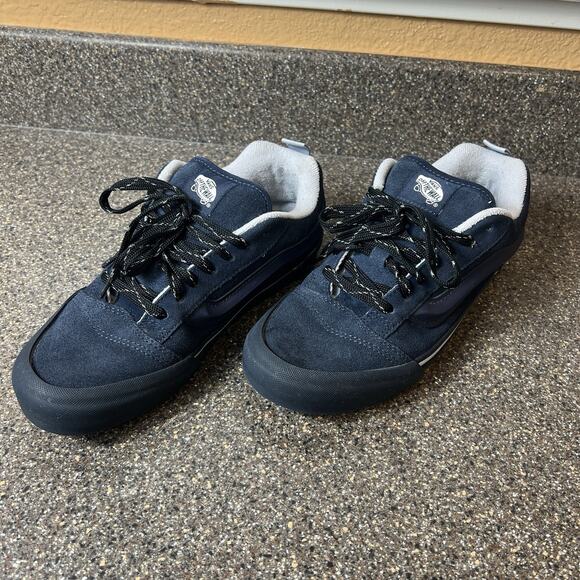 VANS Old Skool Blue Suede Skate Shoes Womens 8.5 Lace Up Low Padded Tongue Men 7 - Picture 3 of 10